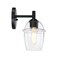 Designers Fountain Summer Jazz 5.5 in. 1-Light Matte Black Wall Sconce Light with Clear Glass Shade for Bathrooms D310M-WS-MB - alternate 8
